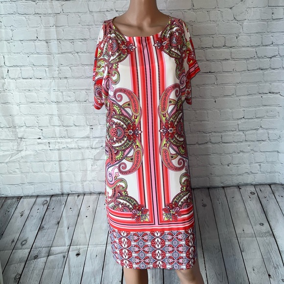 Studio One Dresses & Skirts - Studio One New York Pink & White Floral long dress size L